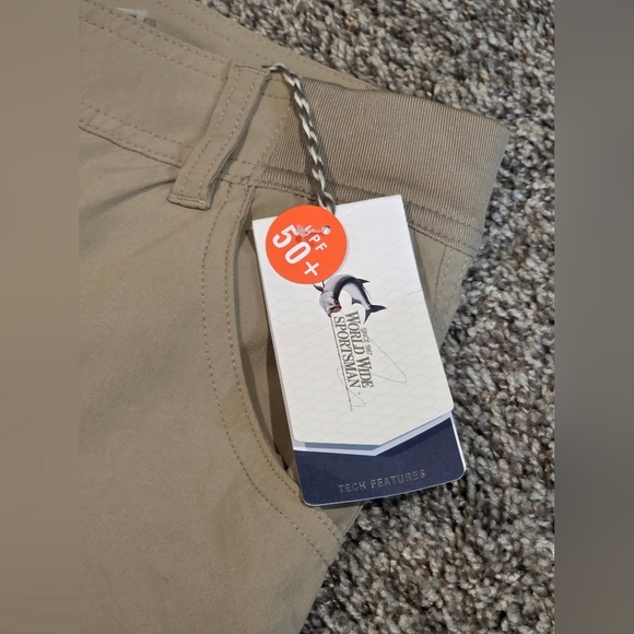 World Wide Sportsman Timberwolf Clearwater Convertible Pants SPF50 Size 10 - Picture 7 of 11